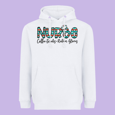 Coffee Scrubs And Rubber Gloves Heavyweight Hoodie Designed By Cowhidedigitalart