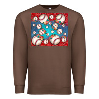 Chestnut baseball paisley and jean pattern Premium Sweatshirt - JahusDesignShop