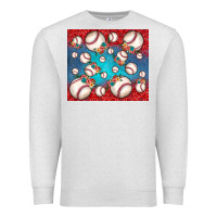 Oatmeal Heather baseball paisley and jean pattern Premium Sweatshirt - JahusDesignShop