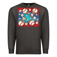 Smoke baseball paisley and jean pattern Premium Sweatshirt - JahusDesignShop
