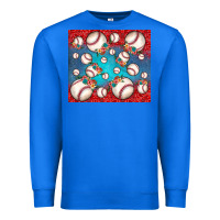 True Royal baseball paisley and jean pattern Premium Sweatshirt - JahusDesignShop