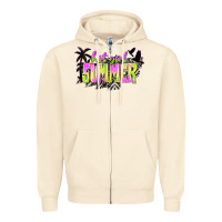 Sandshell hot girl summer with palms Zipper Hoodie - texasbilliewilder