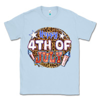 Dusty Blue happy 4th of july billie wilder Classic Tee - texasbilliewilder