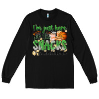 Black i'm just here for the snacks #basketball brother Long Sleeve Tee - Zillion Design Studio