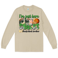 Mushroom i'm just here for the snacks #basketball brother Long Sleeve Tee - Zillion Design Studio