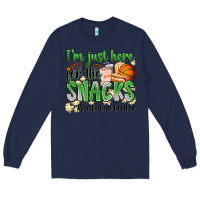 Navy i'm just here for the snacks #basketball brother Long Sleeve Tee - Zillion Design Studio