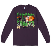 Plum i'm just here for the snacks #basketball brother Long Sleeve Tee - Zillion Design Studio