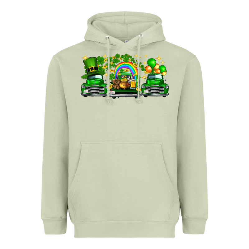 St Patricks Trucks Heavyweight Hoodie by FaDigitalArtStudio | Teevron
