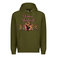 Army Green German Shepherd Mom Premium Hoodie - Jasminsmagicworld