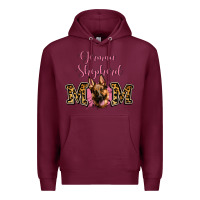 Burgundy German Shepherd Mom Premium Hoodie - Jasminsmagicworld