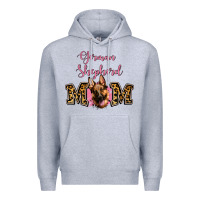 Heather Grey German Shepherd Mom Premium Hoodie - Jasminsmagicworld