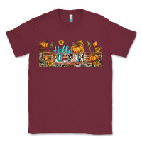 Burgundy hello pumpkin libbey glass Classic Tee - BundleAndBundleShop