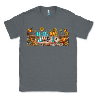Charcoal Heather hello pumpkin libbey glass Classic Tee - BundleAndBundleShop