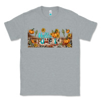 Heather Grey hello pumpkin libbey glass Classic Tee - BundleAndBundleShop