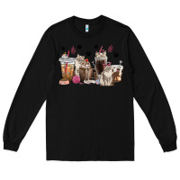 Black siberian cat coffee cups Long Sleeve Tee - texasbilliewilder