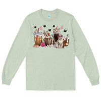 Matcha siberian cat coffee cups Long Sleeve Tee - texasbilliewilder