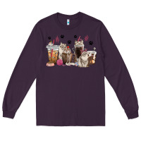 Plum siberian cat coffee cups Long Sleeve Tee - texasbilliewilder