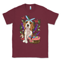 Burgundy easter beagle Classic Tee - RanaPortraitStore