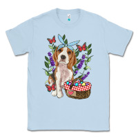 Dusty Blue easter beagle Classic Tee - RanaPortraitStore