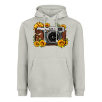 Moon Dust sunflower bee vintage camera Heavyweight Hoodie - FaDigitalArtStudio