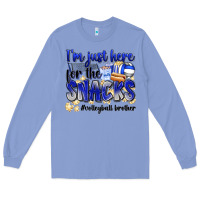Colony Blue im just here for the snacks volleyball brother Long Sleeve Tee - Zillion Design Studio