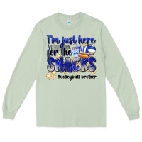 Matcha im just here for the snacks volleyball brother Long Sleeve Tee - Zillion Design Studio