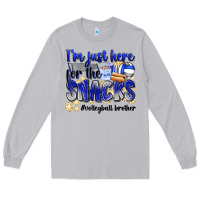 Moon Dust im just here for the snacks volleyball brother Long Sleeve Tee - Zillion Design Studio