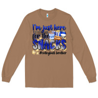 Toasted Coconut im just here for the snacks volleyball brother Long Sleeve Tee - Zillion Design Studio