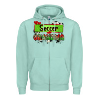 Soccer Grandma With Leopard Zipper Hoodie | Teevron