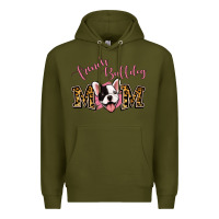 Army Green french bulldog mom Premium Hoodie - Jasminsmagicworld