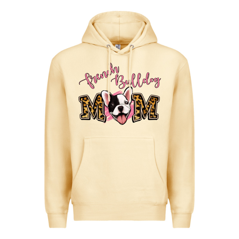 French Bulldog Mom Premium Hoodie by Jasminsmagicworld | Teevron