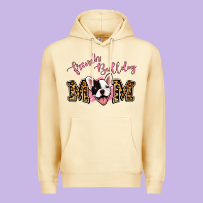 French Bulldog Mom Premium Hoodie Designed By Jasminsmagicworld