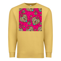 Antique Gold valentines day lock and key seamless pattern Premium Sweatshirt - BundleAndBundleShop
