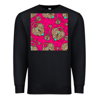 Black valentines day lock and key seamless pattern Premium Sweatshirt - BundleAndBundleShop