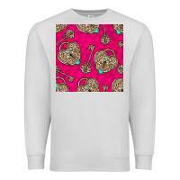 Dove Grey valentines day lock and key seamless pattern Premium Sweatshirt - BundleAndBundleShop