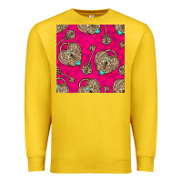 Lemon valentines day lock and key seamless pattern Premium Sweatshirt - BundleAndBundleShop