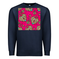 Navy valentines day lock and key seamless pattern Premium Sweatshirt - BundleAndBundleShop