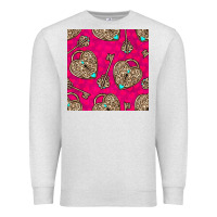 Oatmeal Heather valentines day lock and key seamless pattern Premium Sweatshirt - BundleAndBundleShop