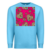 Ocean Blue valentines day lock and key seamless pattern Premium Sweatshirt - BundleAndBundleShop