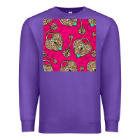 Purple valentines day lock and key seamless pattern Premium Sweatshirt - BundleAndBundleShop