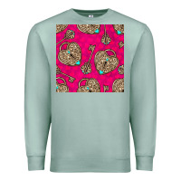 Seafoam valentines day lock and key seamless pattern Premium Sweatshirt - BundleAndBundleShop