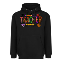 Black teacher halloween Heavyweight Hoodie - RacoonDesign