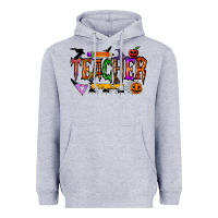 Heather Grey teacher halloween Heavyweight Hoodie - RacoonDesign