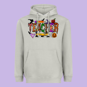 Teacher Halloween Heavyweight Hoodie Designed By Racoondesign