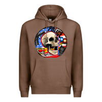 Chestnut police skull and police equipment Premium Hoodie - AdoDesignShop