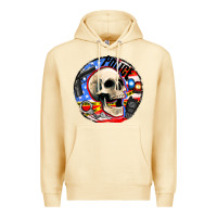 Pina Colada police skull and police equipment Premium Hoodie - AdoDesignShop