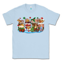 Dusty Blue christmas cookie coffee cups Classic Tee - Zillion Design Studio