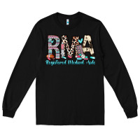 Black rma registered medical aide Long Sleeve Tee - Zillion Design Studio