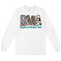 White rma registered medical aide Long Sleeve Tee - Zillion Design Studio