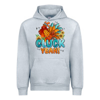 Heather Grey cluck yeah Urban Hoodie - MaliasSmallBusiness